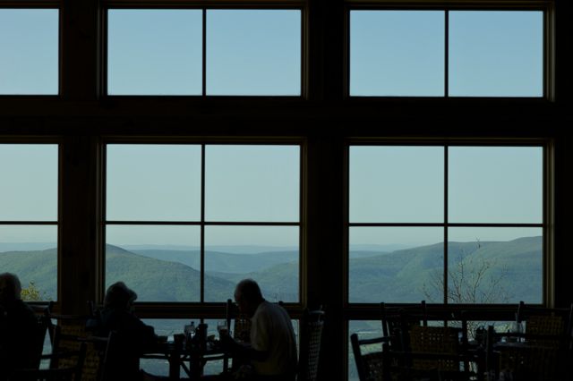 View from Mt. Magazine Lodge dining room.
