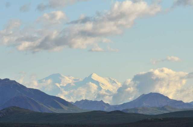Mt. McKinley, called Denali by the natives.