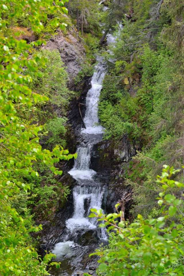 Cooper Landing area waterfall