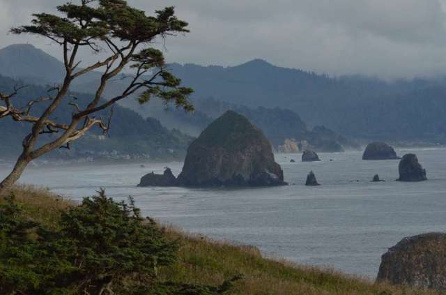 Cannon Beach Haystack from Ecola State Park