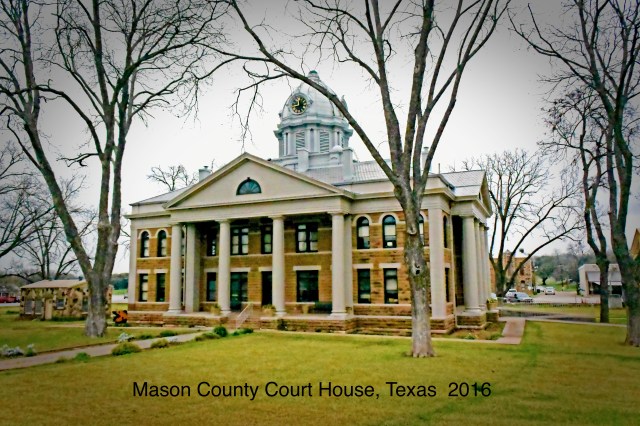 Mason County Court House in Mason, Texas. Built about 1910.
